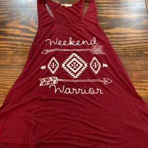 Maroon tank top